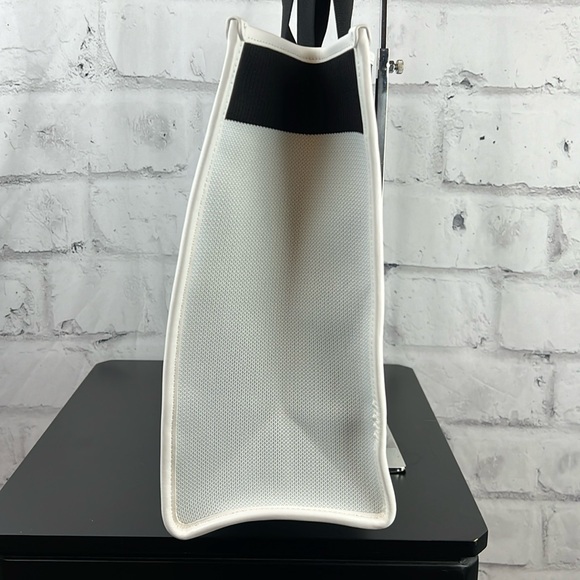 Casablanca Tennis Club Knit Logo Shopper Tote Bag White Green Black - Picture 3 of 16